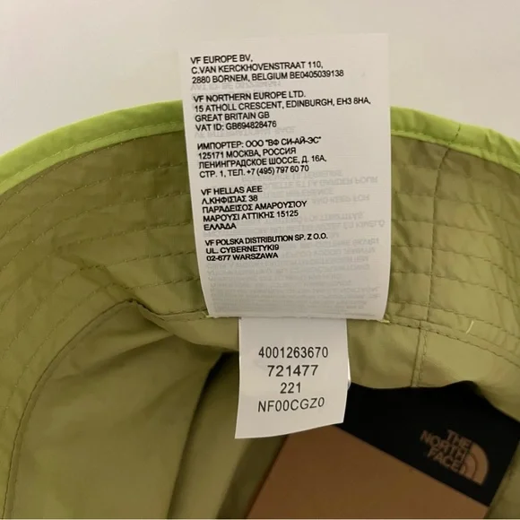 NWT The North Face Unisex Sun Stash Hat Green Bucket Reversible Packable - Picture 15 of 16